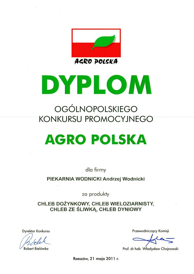 Wyróżnienie Piekarni Wodnicki 5
